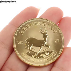 South African Gold Krugerrand Coin 4cm Gold Coin Replica Cosplay Prop